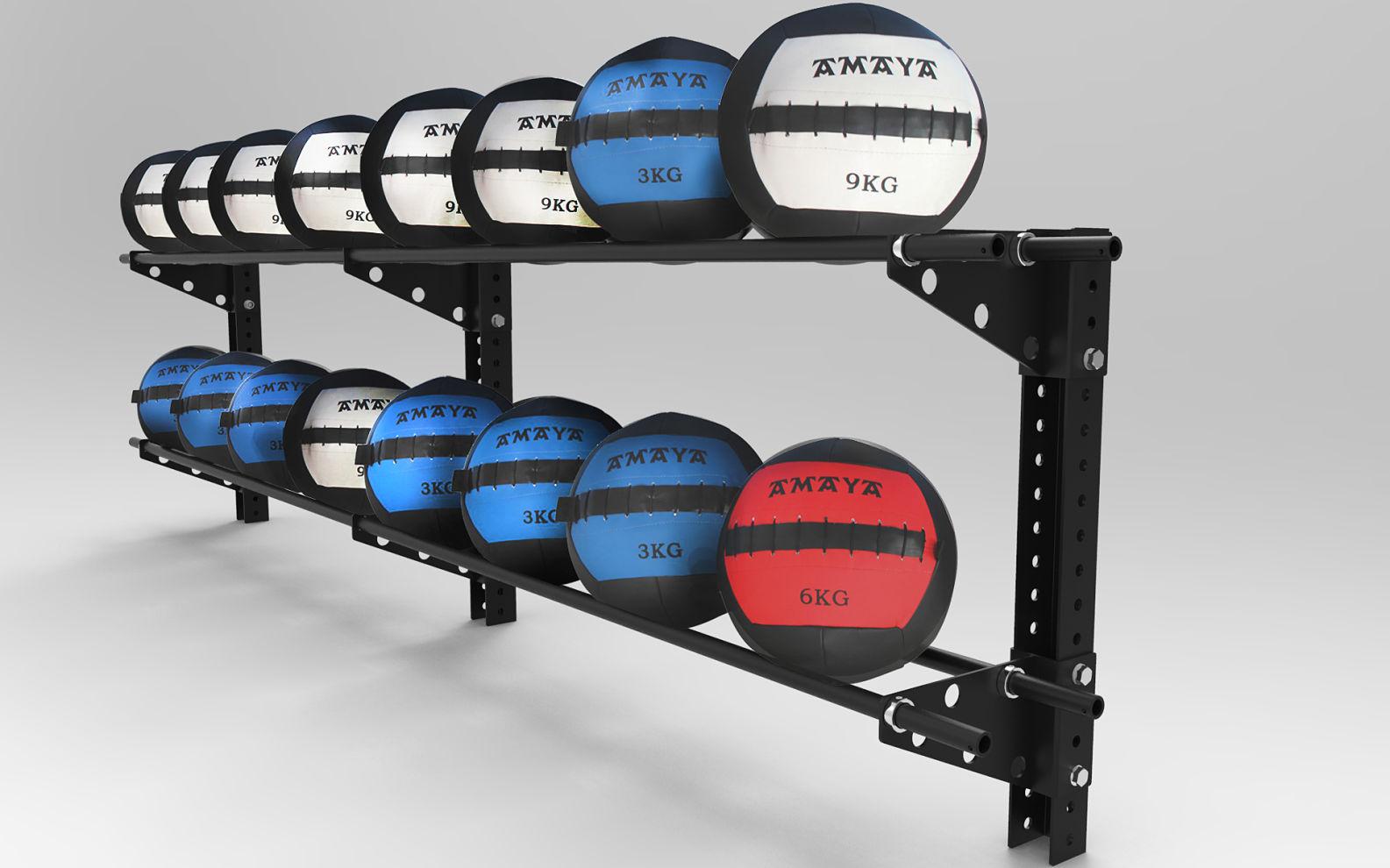 Estantería Pared Balones Medicinales Larga