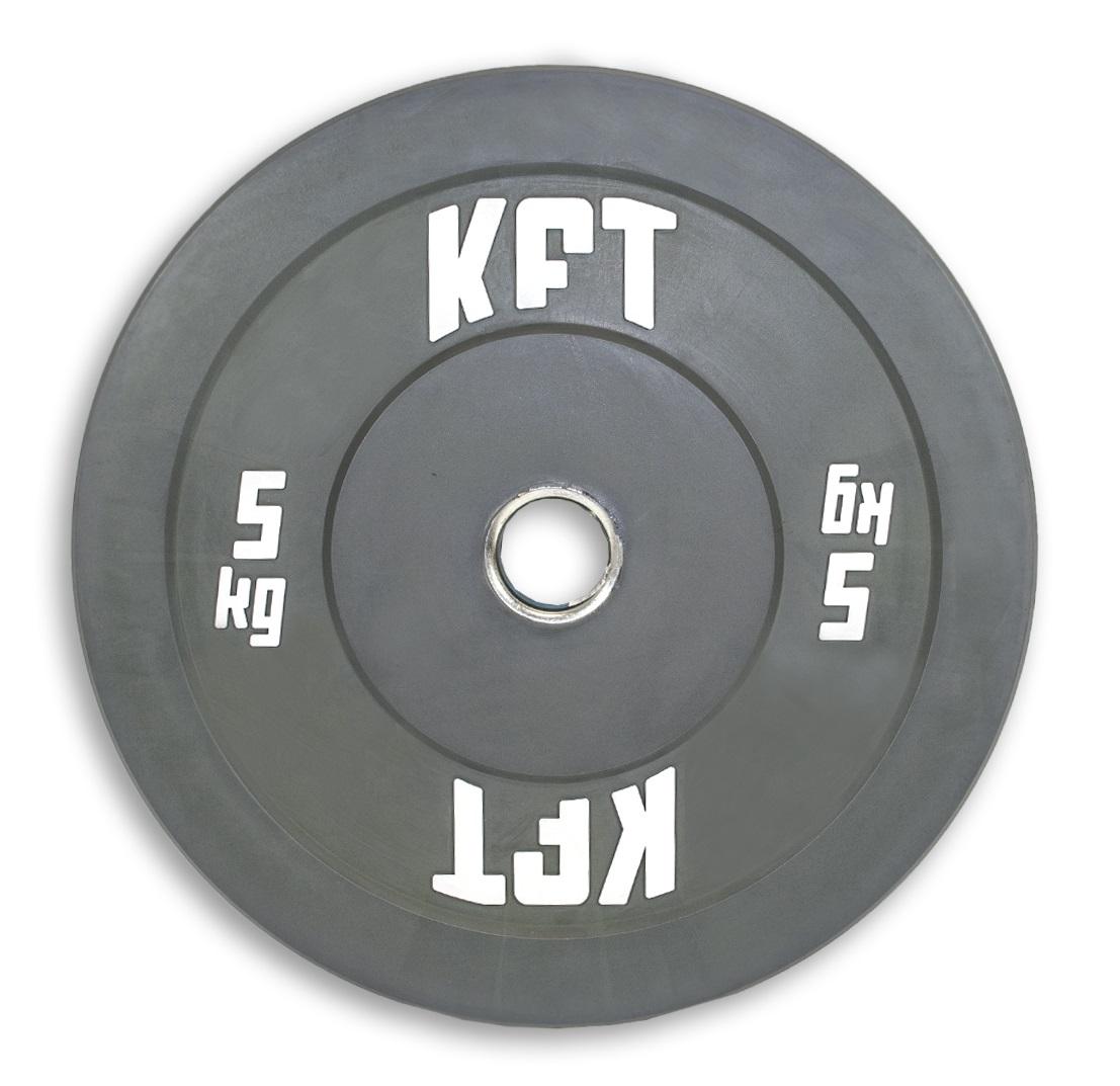 Disco Bumper Caucho Halterofilia Cross Training KFT de Varios Colores
