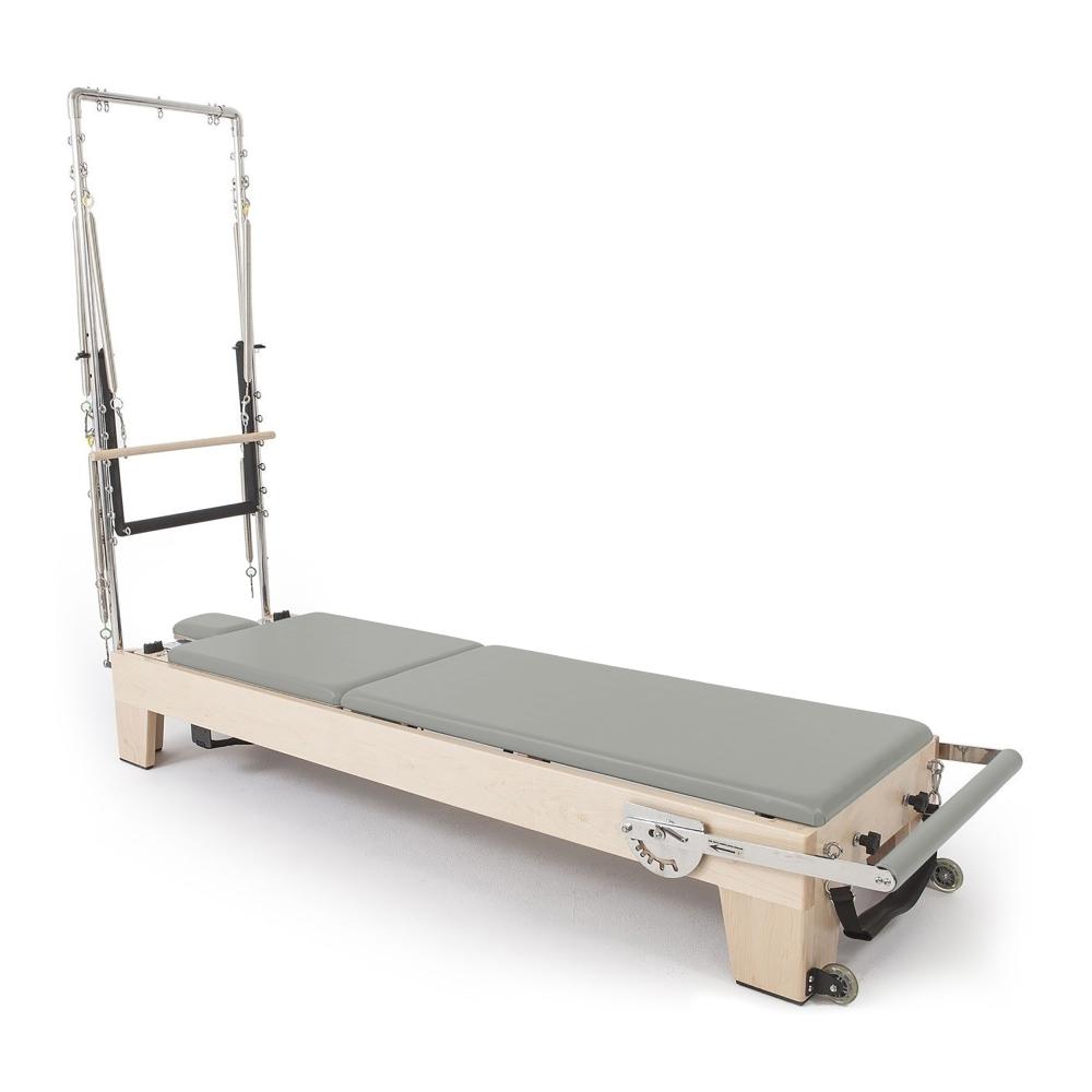 Reformer Pilates de Madera con torre ELITE. Sistema único en el mercado.