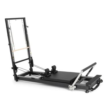 Reformer Pilates de Aluminio HL 1 con Torre. Apilable, ligero y versátil.