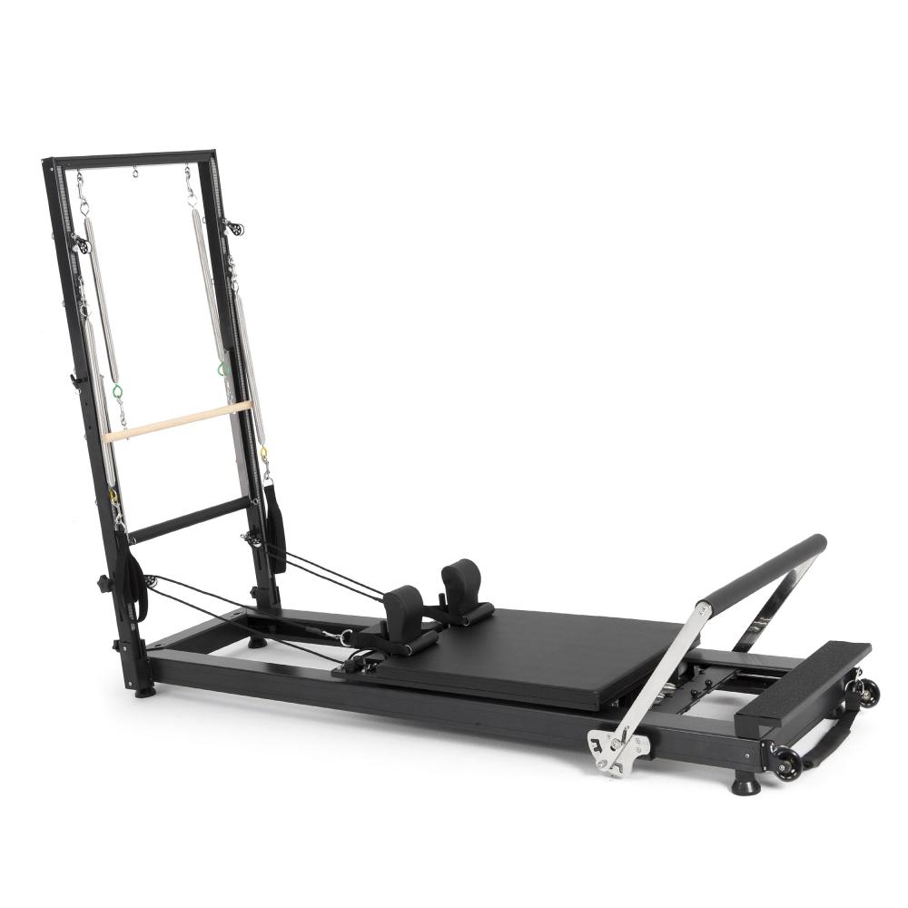 Reformer Pilates de Aluminio HL 1 con Torre. Apilable, ligero y versátil.