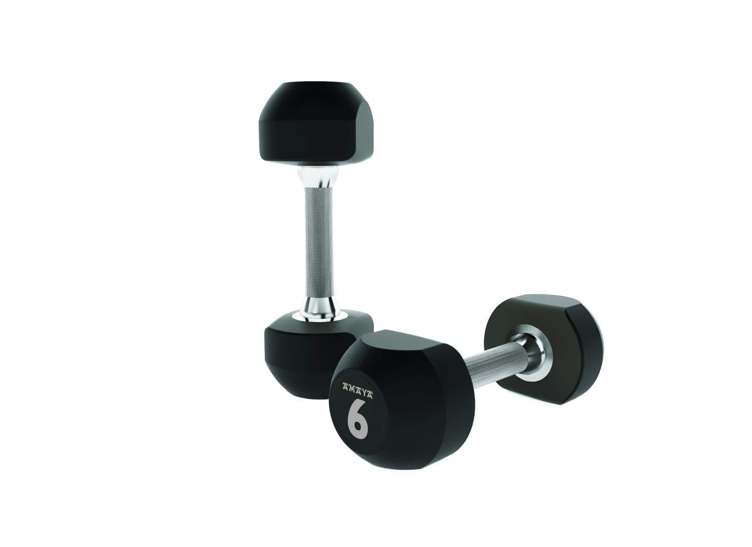 Mancuernas de Caucho Amaya  (Set 2 Uds) - Negro