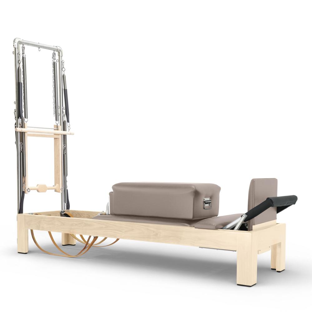 Reformer Clásico Madera Natural 86" Con Torre