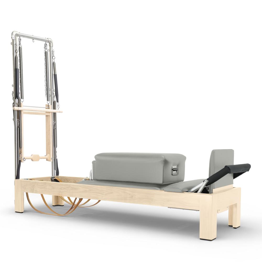 Reformer Clásico Madera Natural 86" Con Torre