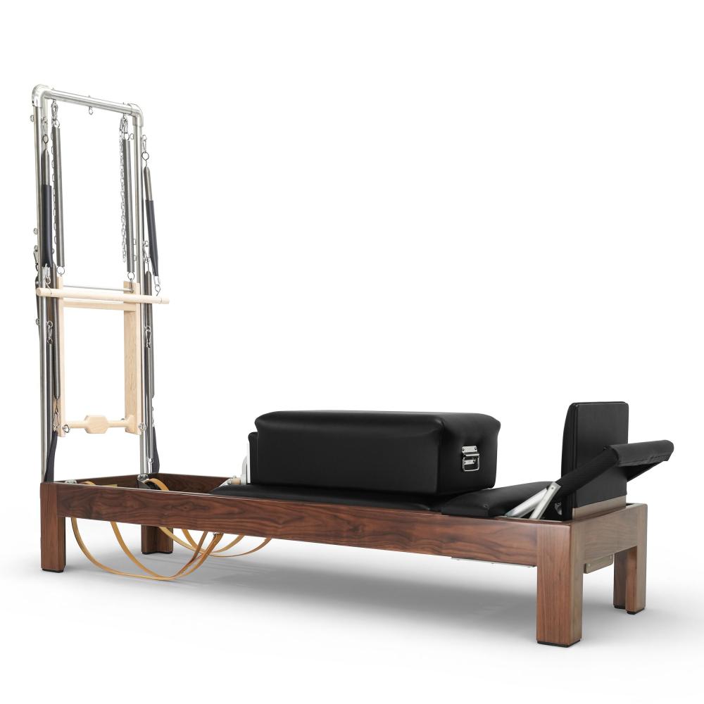 Reformer Clásico Madera Oscura 86" Con Torre