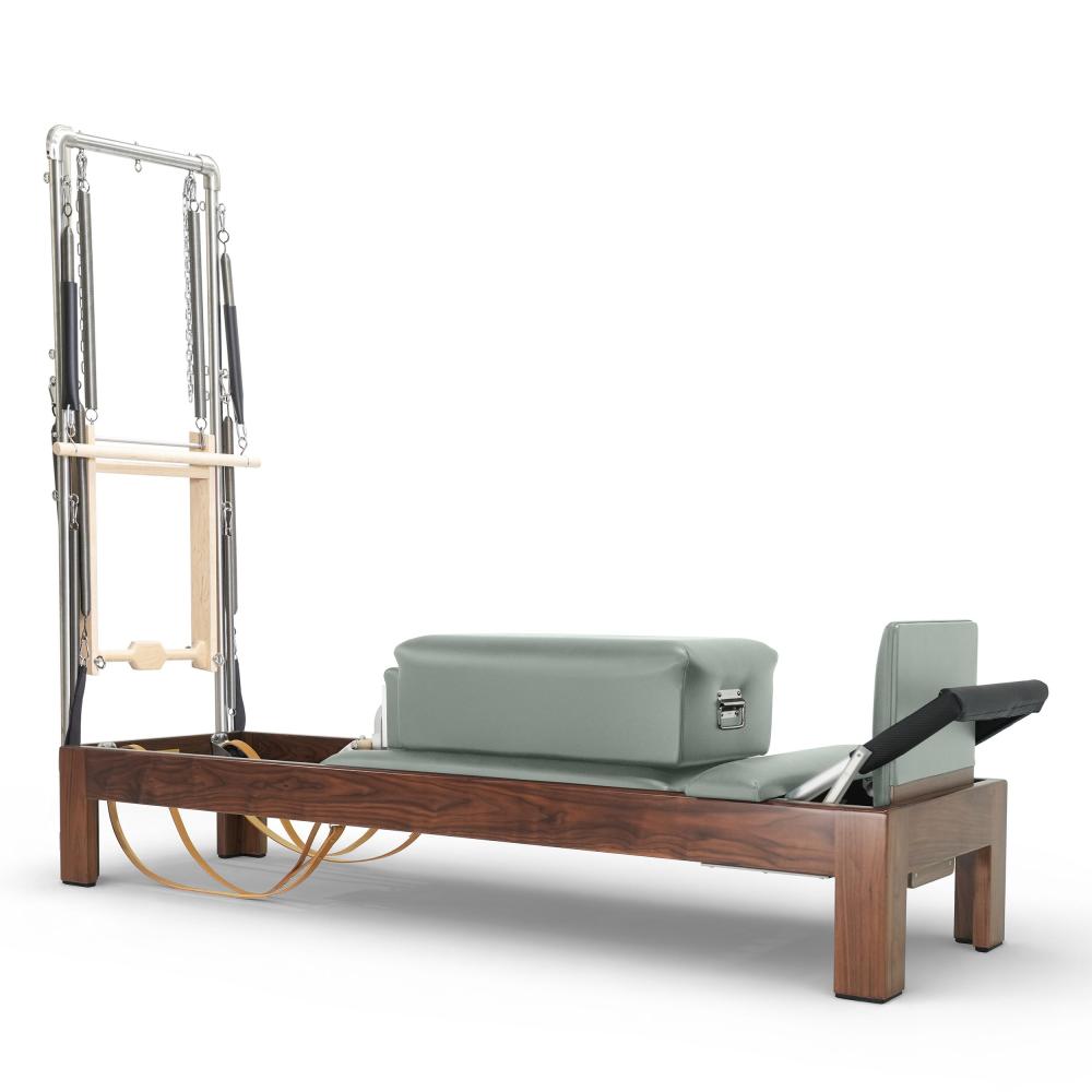 Reformer Clásico Madera Oscura 86" Con Torre