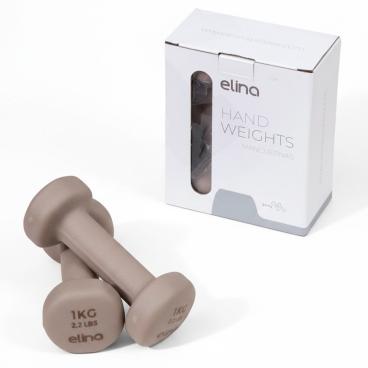 Pesas de Neopreno de 1 a 5 kg Color Moka