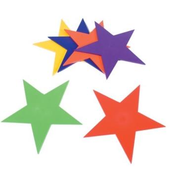 Marcador de suelo para colegio: Estrellas de Caucho