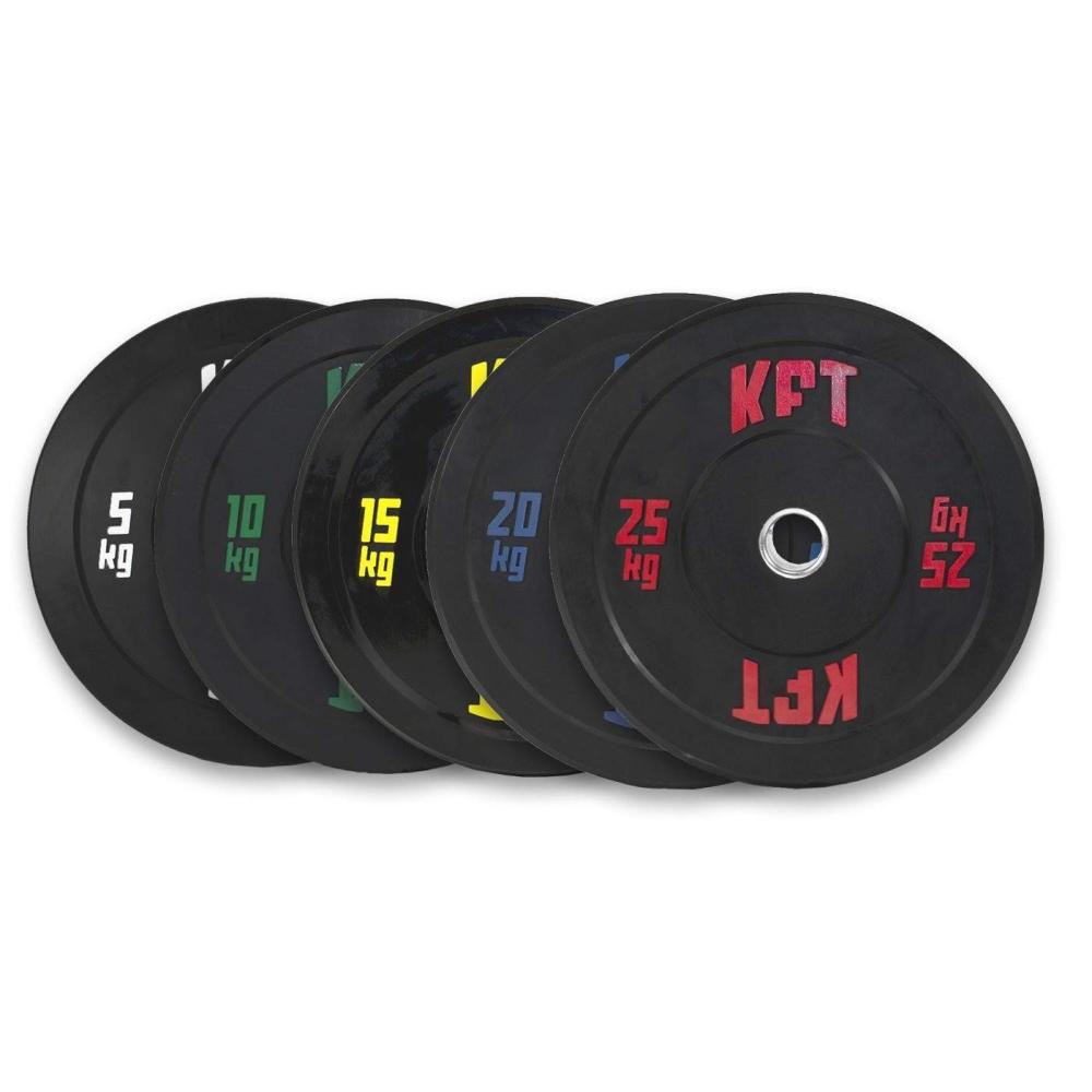 Juego Discos Bumper KFT Negro (2 Und. por peso)