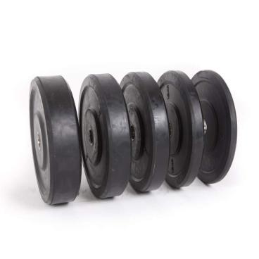 Juego Discos Bumper Black Rubber (2 Unds por peso)