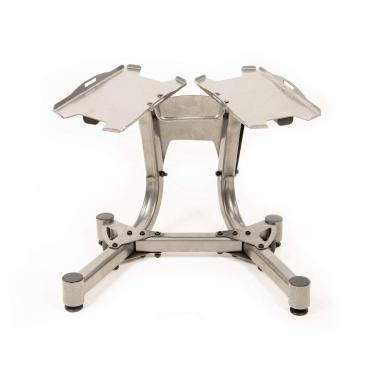 Set de mancuernas ajustables con base