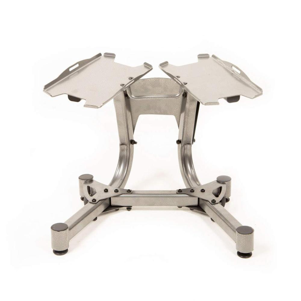 Set de mancuernas ajustables con base