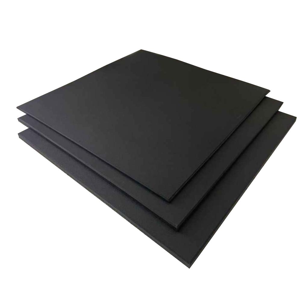 Baldosa de Caucho de 1 m x 1 m - Negra