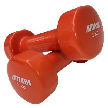 Juego Completo Mancuernas de Vinilo Pesas Cross Training (1 UD por peso) - Varios Colores