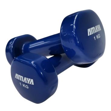 Juego Completo Mancuernas de Vinilo Pesas Cross Training (1 UD por peso) - Varios Colores