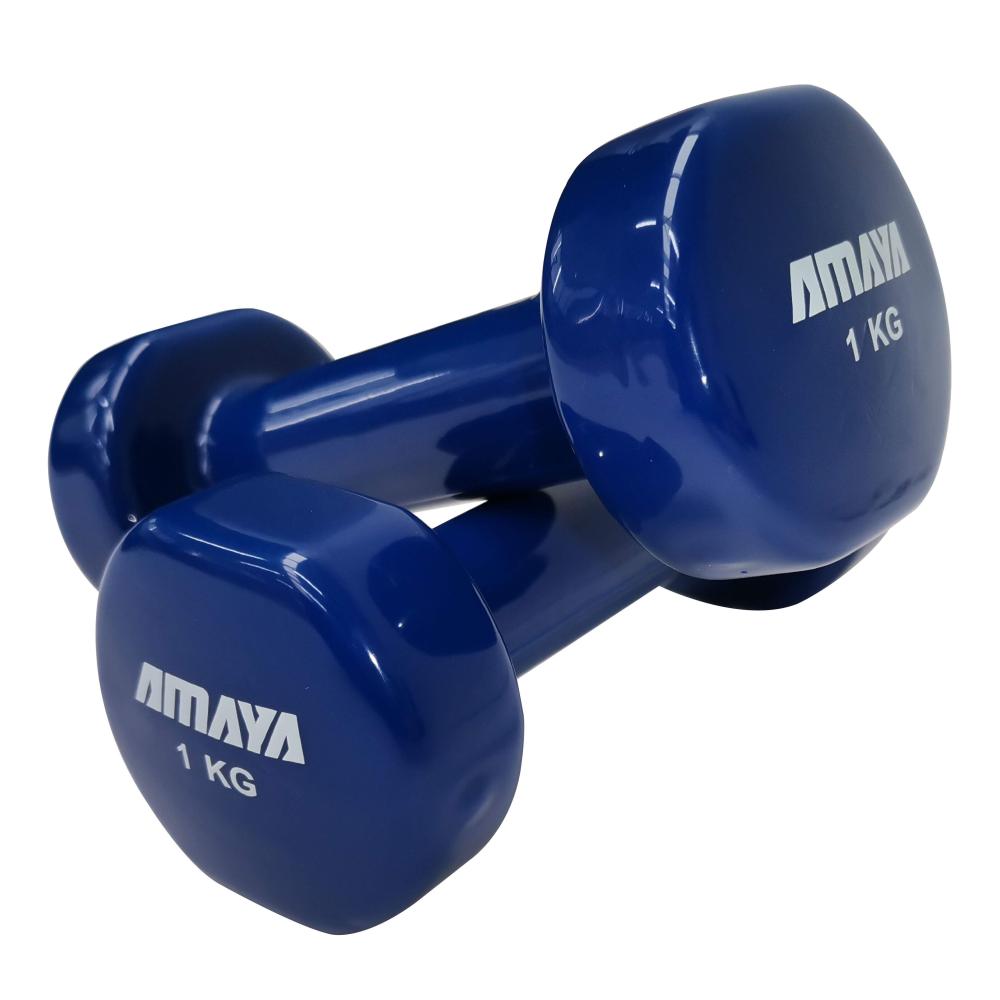 Juego Completo Mancuernas de Vinilo Pesas Cross Training (1 UD por peso) - Varios Colores