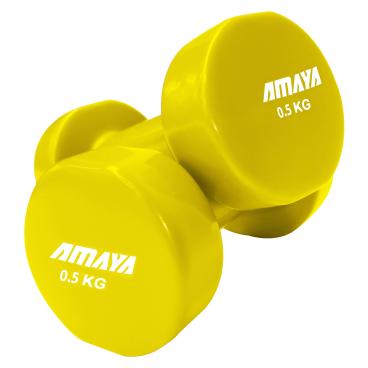 Juego Completo Mancuernas de Vinilo Pesas Cross Training (1 UD por peso) - Varios Colores