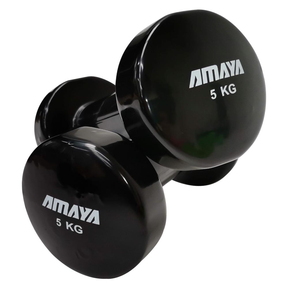Juego Completo Mancuernas de Vinilo Pesas Cross Training (1 UD por peso) - Varios Colores